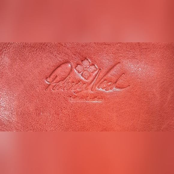 EUC Patricia Nash Burgundy Italian Sheepskin & Sherpa Casual Clutch Purse Bag - Picture 9 of 13